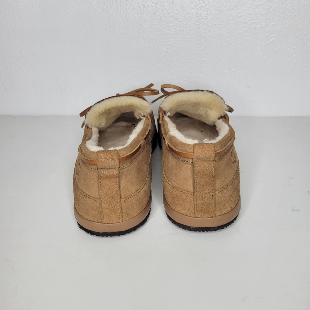 Ugg Parkdale Moc Toe Moccasin Houseshoes in Chestnut Men's Size 13 - Picture 4 of 11